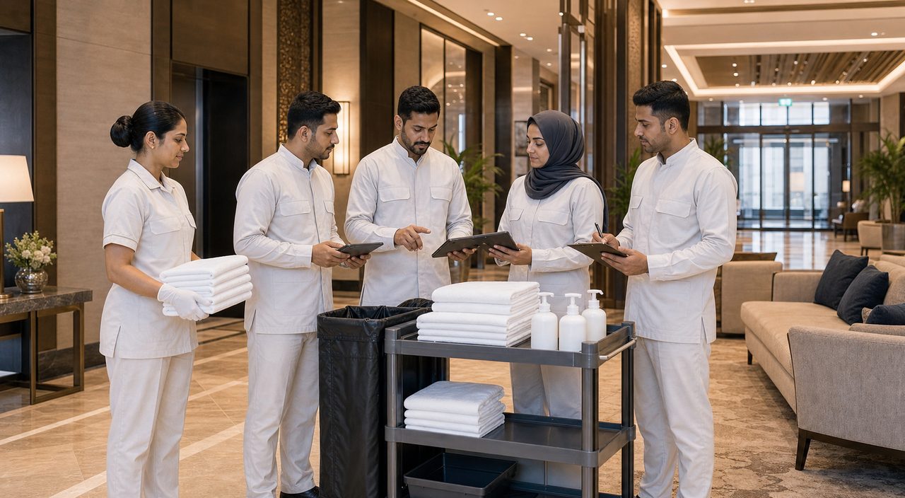 PSFM hospitality staffing and soft services manpower team supporting Saudi hotel operations