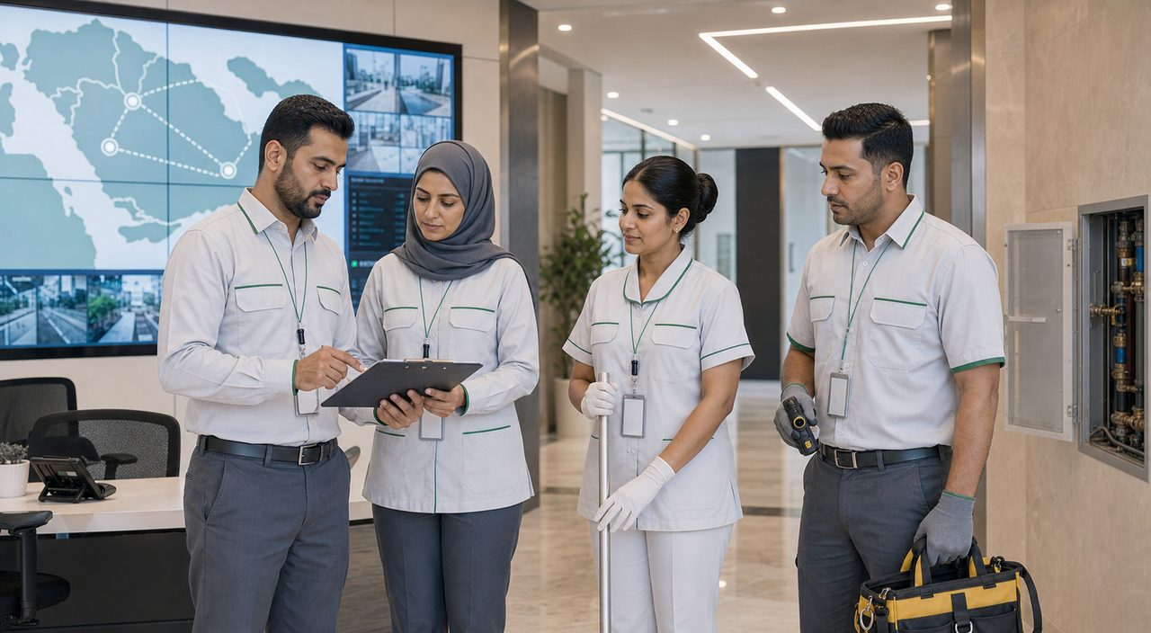 فريق PSFM لإدارة المرافق وتوريد القوى العاملة والصيانة في جدة والرياض والدمام