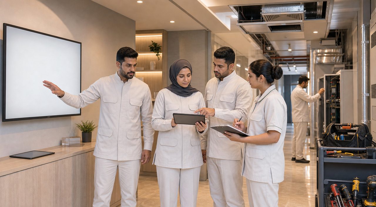 فريق PSFM لدعم عمليات الصيانة وتوريد القوى العاملة ينسق خدمات المرافق في السعودية