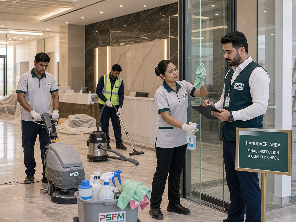 Post-Construction Cleaning and Handover Support in Jeddah - PSFM Saudi Arabia
