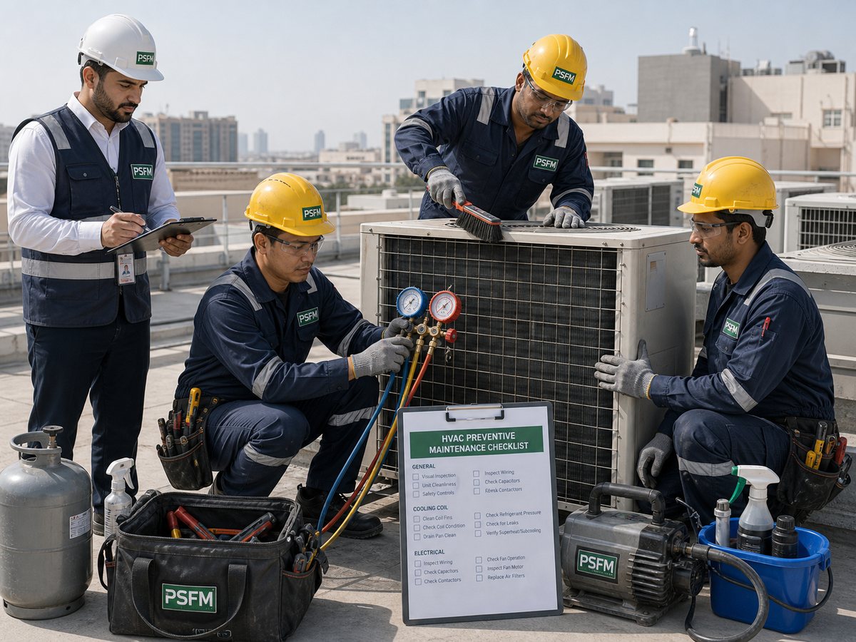 صيانة HVAC والتكييف في جدة من PSFM